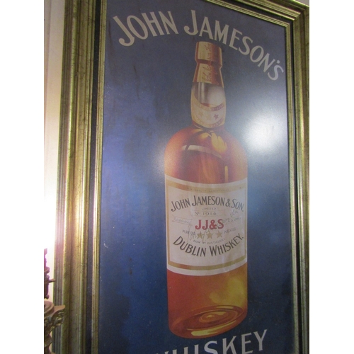 1444 - John Jameson Public Bar Advertising Sign Contained Within Gilded Frame Approximately 34 Inches High ... 