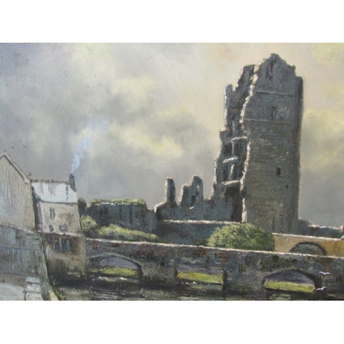 1452 - Neville Henderson (1936-2020) Desmond Castle and Hellfire Club, Askeaton, Co. Limerick Oil on Canvas... 