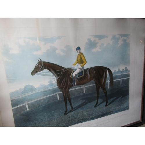 1458 - Two Antique Sporting Engravings Depicting Sainfoin Winner of Derby Stakes Epson 1890 and Another Eac... 