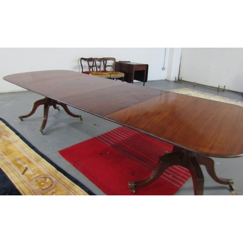 1480 - Antique Irish Mahogany Dining Room Table Extending to Approximately 10ft Centre Leaf Insert Good Qua... 