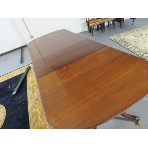 1480 - Antique Irish Mahogany Dining Room Table Extending to Approximately 10ft Centre Leaf Insert Good Qua... 