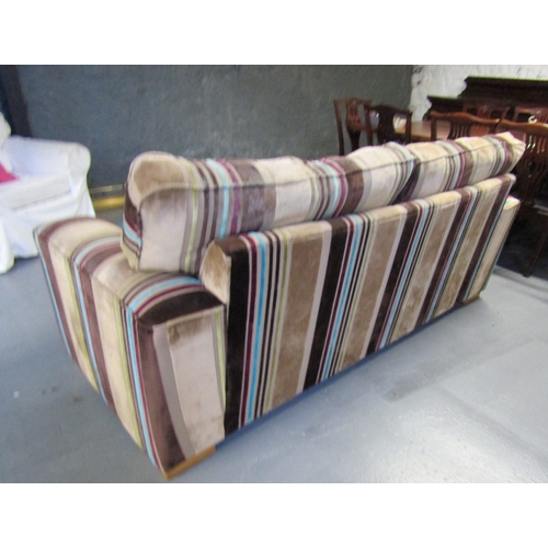 1484 - Designer Upholstered Settee Approximately 7ft Wide