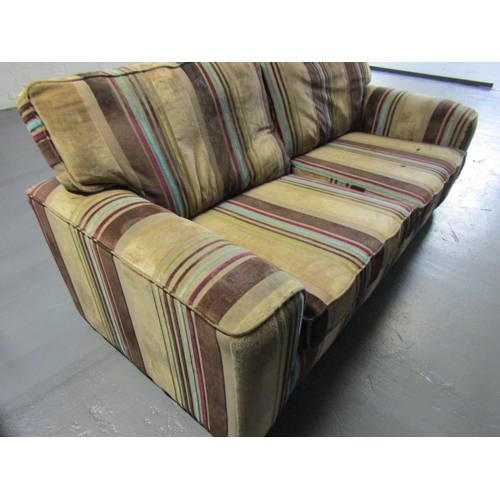 1484 - Designer Upholstered Settee Approximately 7ft Wide