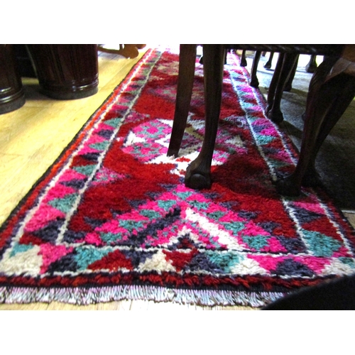 1496 - Turkish Pure Wool Runner Approximately 3ft Wide x 12ft Long