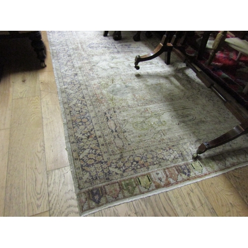 1497 - Persian Pure Wool Rug Ochre Ground Approximately 10ft Long x 5ft Wide