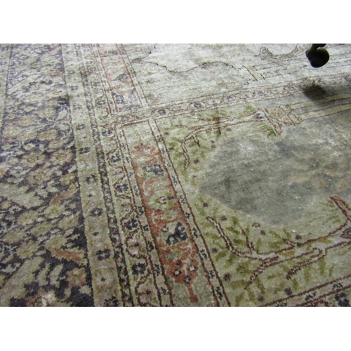 1497 - Persian Pure Wool Rug Ochre Ground Approximately 10ft Long x 5ft Wide