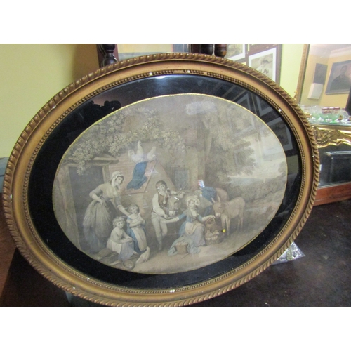 1498 - George Morland Dried Point Engraving Contained within Morland Frame Approximately 20 Inches Wide