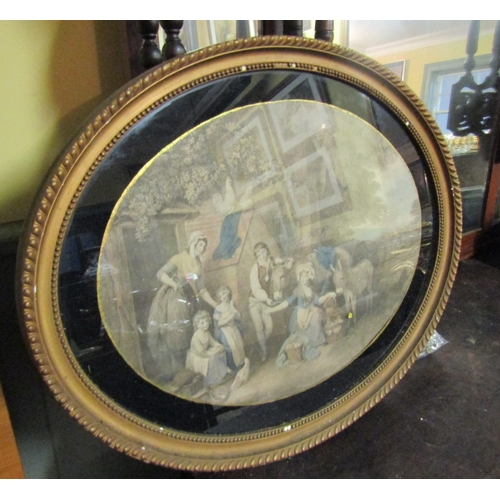 1498 - George Morland Dried Point Engraving Contained within Morland Frame Approximately 20 Inches Wide