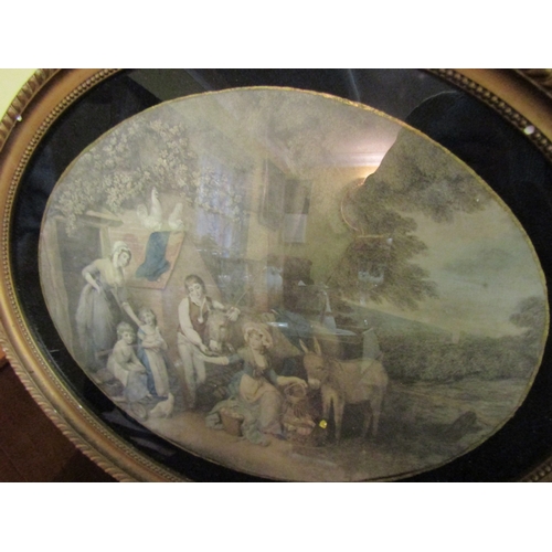 1498 - George Morland Dried Point Engraving Contained within Morland Frame Approximately 20 Inches Wide