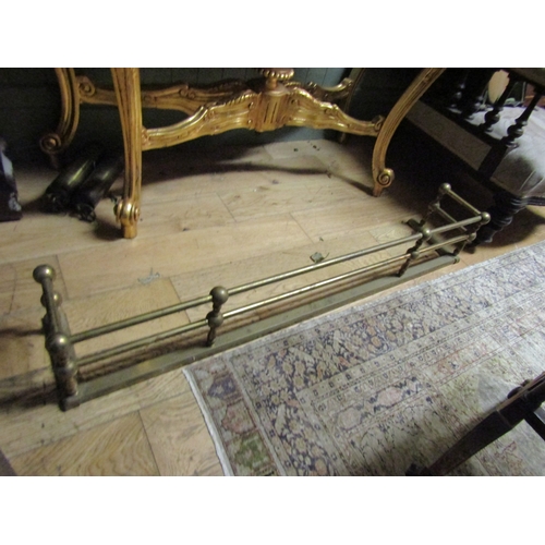 1511 - Antique Cast Brass Rail Form Fender Approximately 5ft Wide