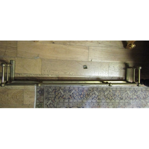 1511 - Antique Cast Brass Rail Form Fender Approximately 5ft Wide