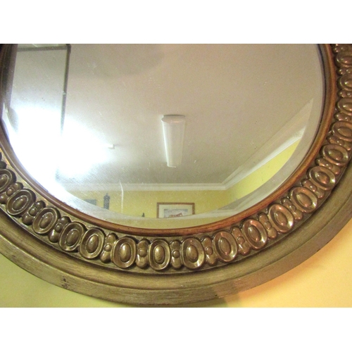 1609 - Gilded Circular Form Wall Mirror Approximately 22 Inches Diameter