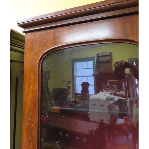 1681 - Two Door Display Cabinet Approximately 6ft Wide x 7ft 4 Inches High Interior Lighting Plate Glass Sh... 