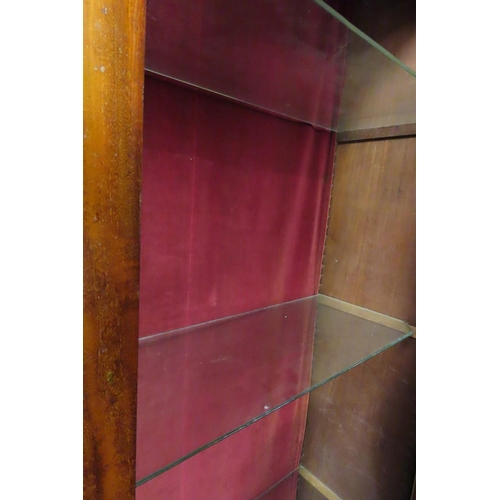 1681 - Two Door Display Cabinet Approximately 6ft Wide x 7ft 4 Inches High Interior Lighting Plate Glass Sh... 