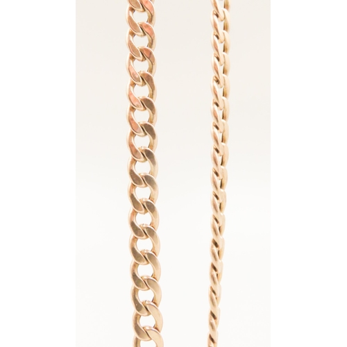 34 - 9 Carat Yellow Gold Curb Link Necklace 46cm Long