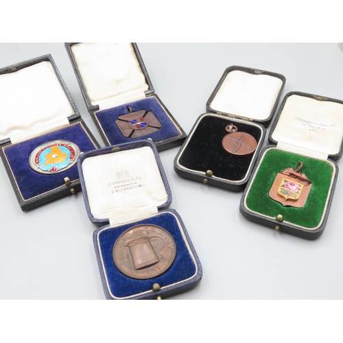 498 - Five Medals with Original Presentation Cases