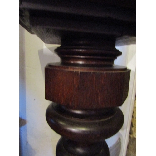 1025 - Antique Carved Pedestal Approximately 36 Inches High