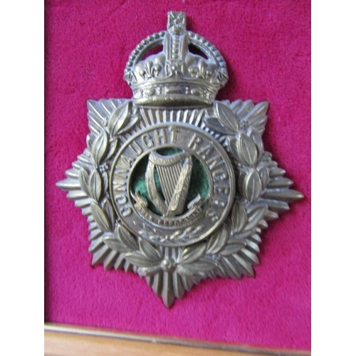 1049 - Two Military Badges Now Framed Each Approximately 8 Inches High x 6 Inches Wide