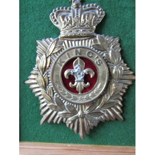 1049 - Two Military Badges Now Framed Each Approximately 8 Inches High x 6 Inches Wide