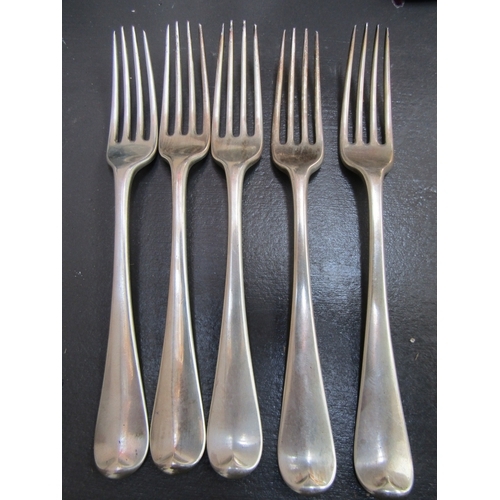 1126 - Set of Five Silver Table Forks