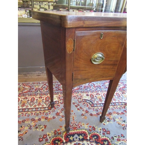 1145 - Antique Hepplewhite Serpentine Front Sideboard of Neat Form Approximately 4ft Wide x 40 Inches High