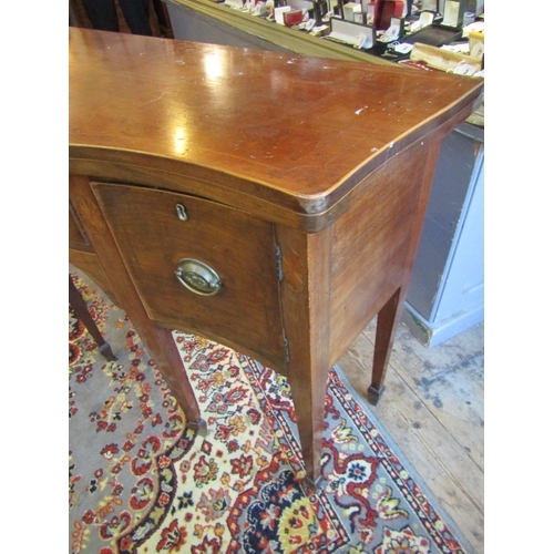 1145 - Antique Hepplewhite Serpentine Front Sideboard of Neat Form Approximately 4ft Wide x 40 Inches High