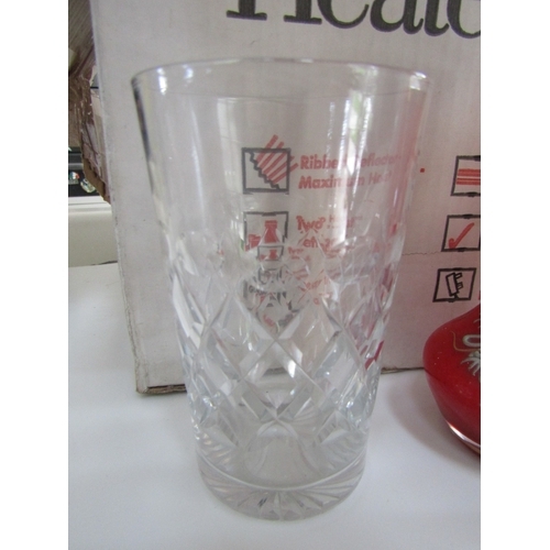 1242 - Irish Cut Crystal Set of Six Whiskey Glass Tumblers