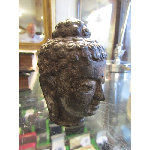 1250 - Eastern Bronze Bust of Buddha Approximately 8cm High