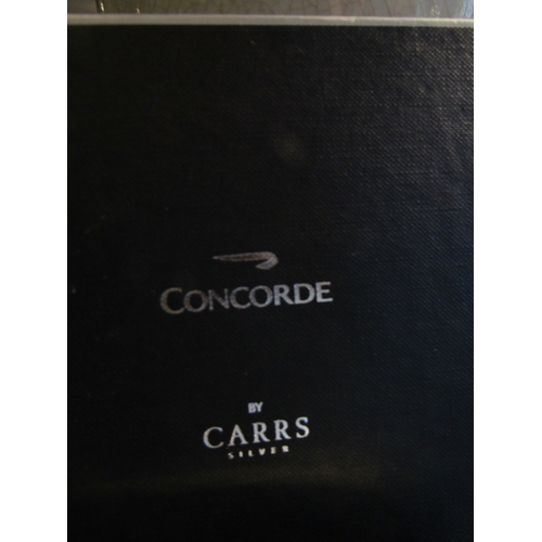 1280 - Silver Concorde Square Form Table Top Photograph Frame by Carrs Original Concorde with Presentation ... 