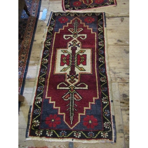 1357 - Persian Pure Wool Rug Approximately 3ft 6 Inches Long x 18 Inches Wide