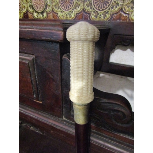 1367 - Carved Handled Walking Stick Full Size