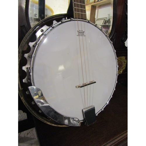 1370 - Full Size Banjo by Remo Working Order