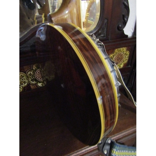 1371 - Full Size Banjo by Carry Strap Working Order