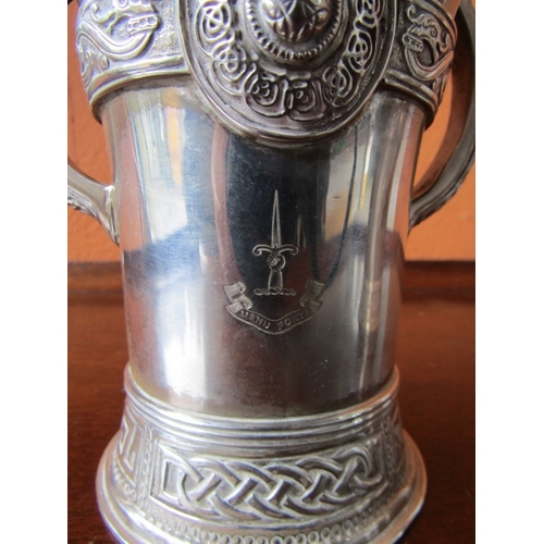 1394 - Pair of Irish Silver Celtic Revival Vessels Hallmarked Dublin 1909 Weir and Sons Dublin Dated 1910 T... 