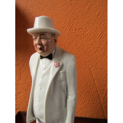 1396 - Royal Doulton Figure Sir Winston Churchill Approximately 11 Inches High