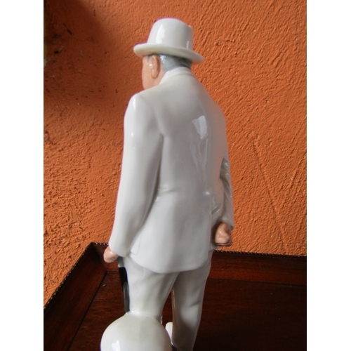 1396 - Royal Doulton Figure Sir Winston Churchill Approximately 11 Inches High