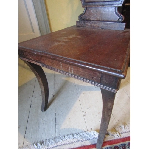 1414 - Regency Mahogany Side Chair Sabre Form Supports