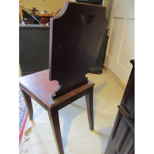 1414 - Regency Mahogany Side Chair Sabre Form Supports