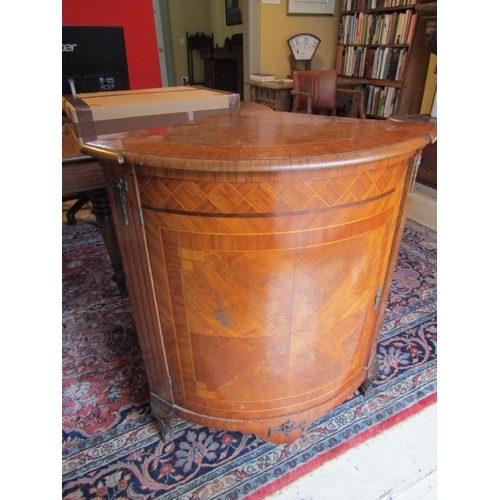 1417 - George III Walnut Corner Chest Ormolu Mounts Approximately 22 Inches Wide x 37 Inches High