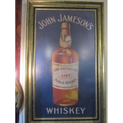 1444 - John Jameson Public Bar Advertising Sign Contained Within Gilded Frame Approximately 34 Inches High ... 