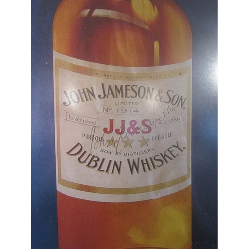 1444 - John Jameson Public Bar Advertising Sign Contained Within Gilded Frame Approximately 34 Inches High ... 