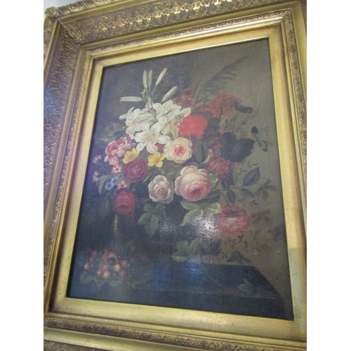 1430 - Still Life Contained Within Gilded Frame Picture Approximately 14 Inches High x 10 Inches Wide