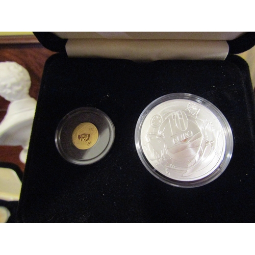 1409 - Irish Gold and Silver Coin Encapsulated Mint in Original Presentation Case