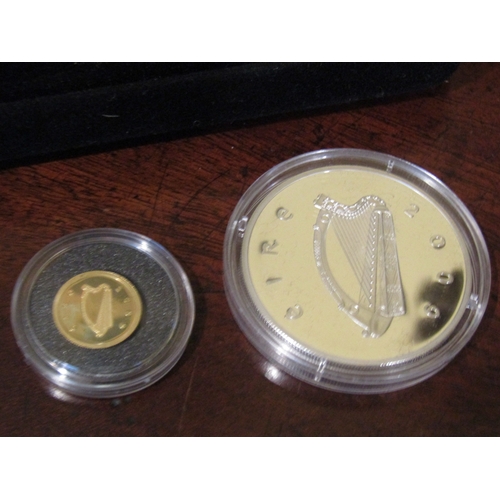 1409 - Irish Gold and Silver Coin Encapsulated Mint in Original Presentation Case