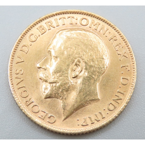 1001 - Full Gold Sovereign George V Dated 1913