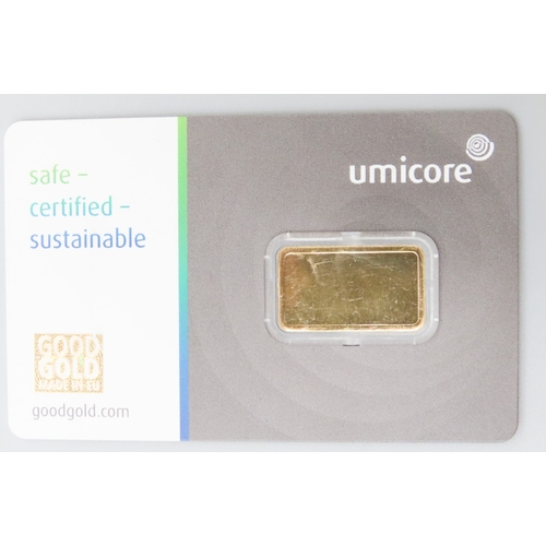 1013 - Umicore Fine 999.9 Gold 5 Gram Bar Encapsulated