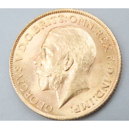 1030 - Full Gold Sovereign King George V Dated 1918