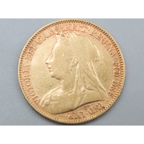 1043 - Gold Half Sovereign Queen Victoria Dated 1897