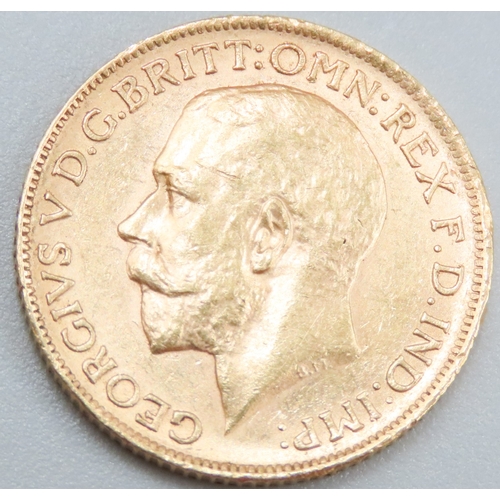 1053 - Full GoldSovereign King George V Dated 1912