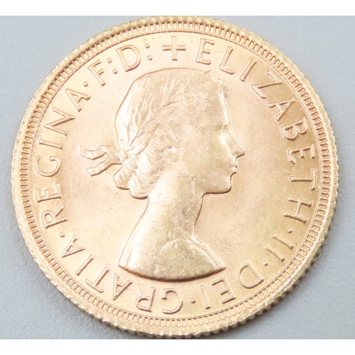 1055 - Full Gold Sovereign Queen Elizabeth II Dated 1967